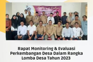 Rapat Monitoring dan Evaluasi Perkembangan Desa Se-Kecamatan Legok Kabupaten Tangerang Rapat Monitoring dan Evaluasi Perkembangan Desa Se-Kecamatan Legok Kabupaten Tangerang