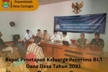 Rapat Penetapan Keluarga Penerima Manfaat (KPM) BLT Dana Desa Tahun 2023 Desa Caringin Legok, Tangerang Rapat Penetapan Keluarga Penerima Manfaat (KPM) BLT Dana Desa Tahun 2023 Desa Caringin Legok, Tangerang