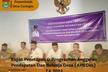 Rapat Musdes Penetapan dan Pengesahan APBDes TA 2023 Desa Caringin Legok, Tangerang Rapat Musdes Penetapan dan Pengesahan APBDes TA 2023 Desa Caringin Legok, Tangerang