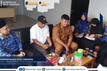 Rapat Evaluasi Bulanan Desa Caringin Kecamatan Legok, Tangerang