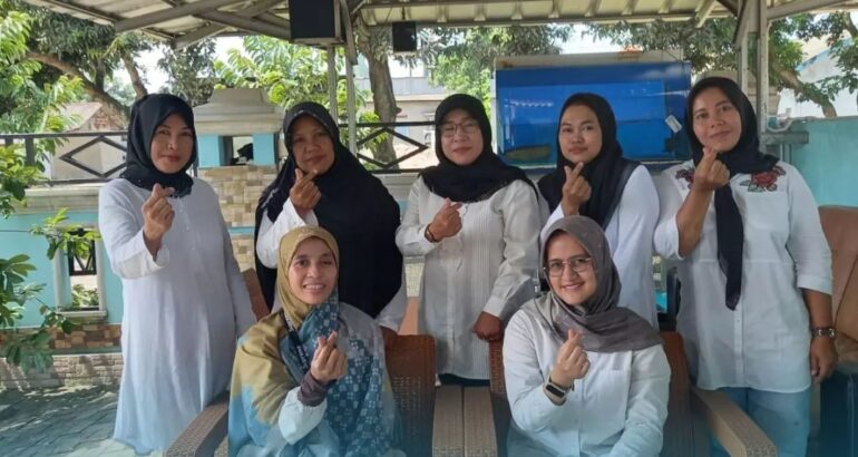 Kegiatan Posyandu Aster 1 Desa Caringin Kecamatan Legok, Tangerang