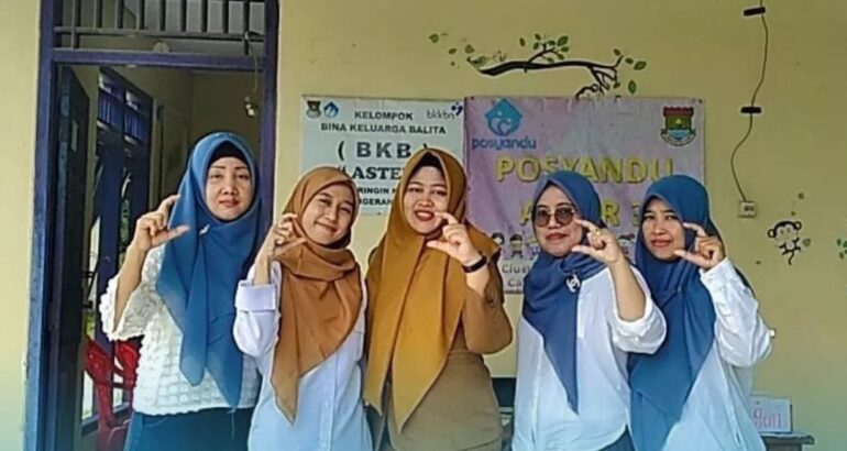 Kegiatan Posyandu Aster 3 Desa Caringin Kecamatan Legok, Tangerang